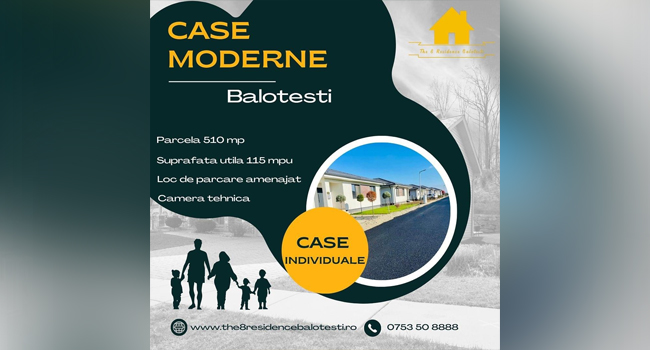 Nou proiect de case în nordul capitalei, prezentat la TNI