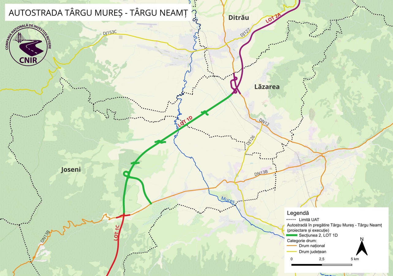 Autostrada Unirii: Lotul Joseni – Ditrau va intra in licitatie