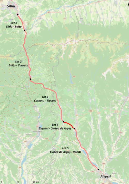 Guvernul deblocheaza construirea autostrazii A1 Sibiu – Pitesti, pe sectiunile II si III