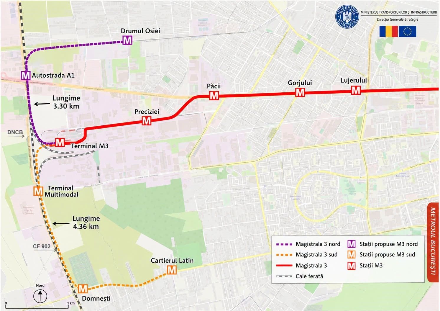 Extinderea metroului in zona de vest a Bucurestiului: Metrorex a finalizat procedurile interne